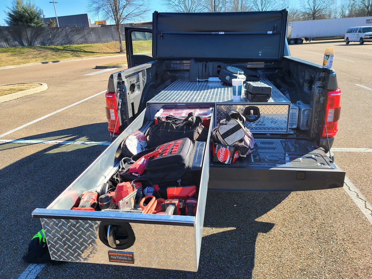 Standard Two Drawer BB65 Truck Bed Tool Box